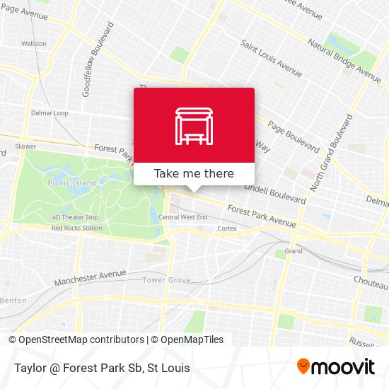 Taylor @ Forest Park Sb map