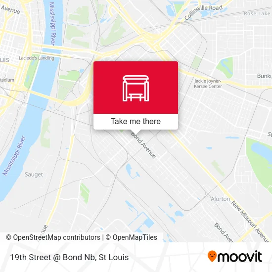 Mapa de 19th Street @ Bond Nb
