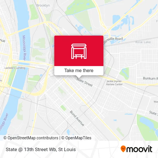 State @ 13th Street Wb map