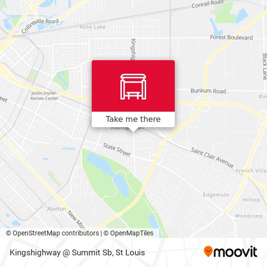 Kingshighway @ Summit Sb map