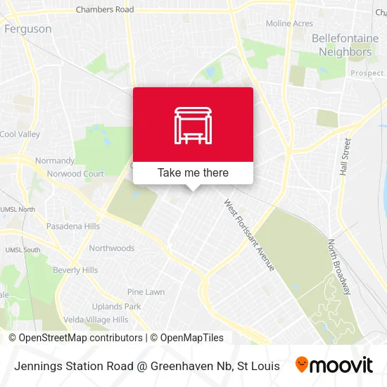 Jennings Station Road @ Greenhaven Nb map