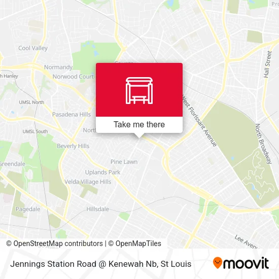 Mapa de Jennings Station Road @ Kenewah Nb