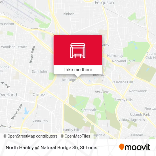 Mapa de North Hanley @ Natural Bridge Sb