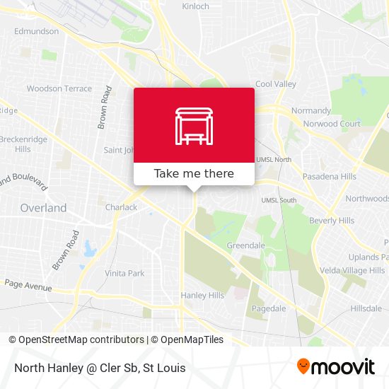 North Hanley @ Cler Sb map
