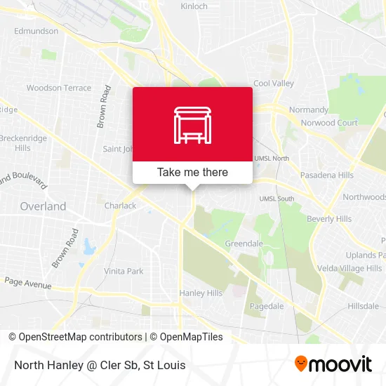 North Hanley @ Cler Sb map