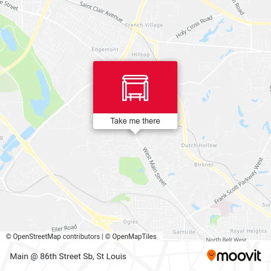 Main @ 86th Street Sb map