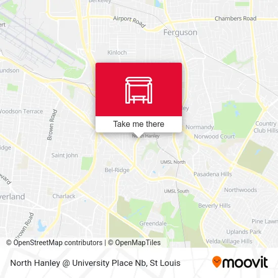 North Hanley @ University Place Nb map