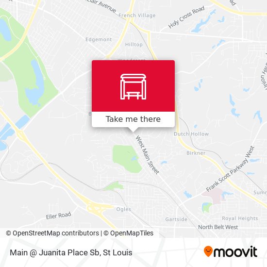 Main @ Juanita Place Sb map