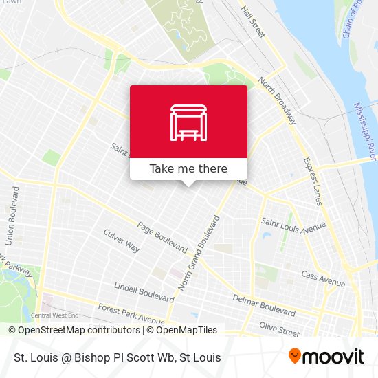 St. Louis @ Bishop Pl Scott Wb map