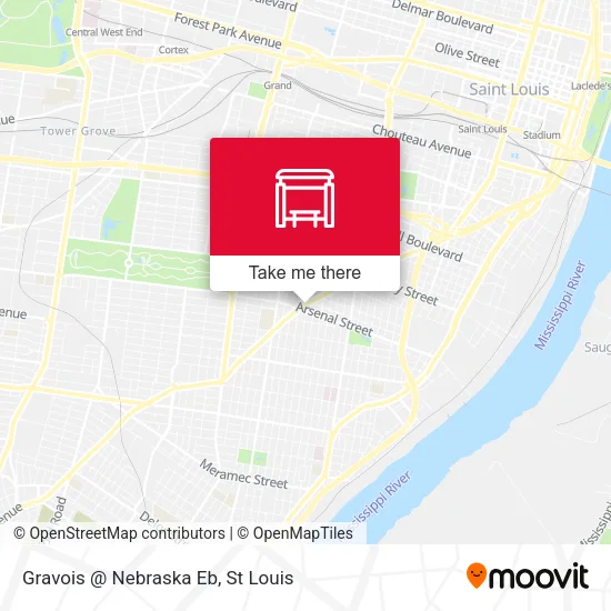 Mapa de Gravois @ Nebraska Eb
