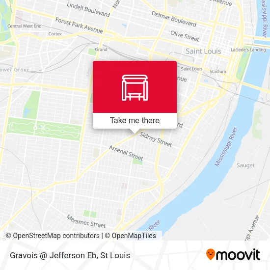 Mapa de Gravois @ Jefferson Eb