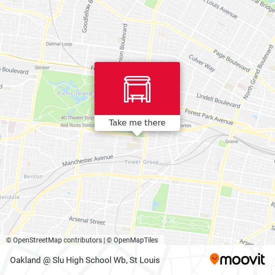 Oakland @ Slu High School Wb map