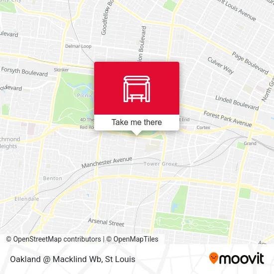 Mapa de Oakland @ Macklind Wb