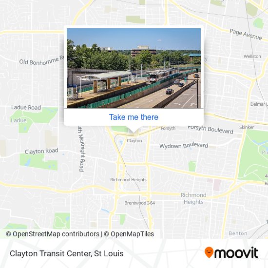 Clayton Transit Center map