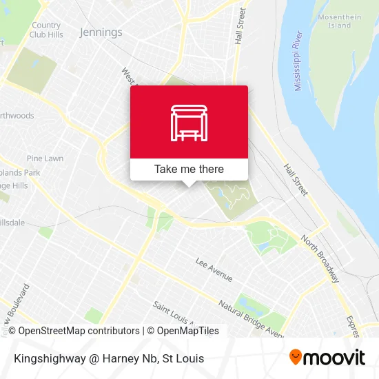 Mapa de Kingshighway @ Harney Nb