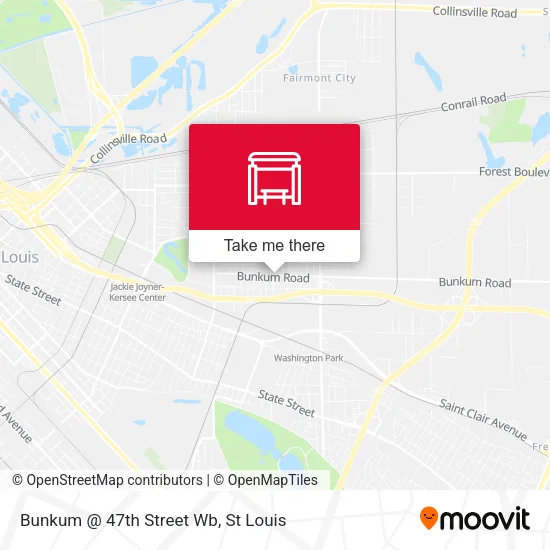 Bunkum @ 47th Street Wb map