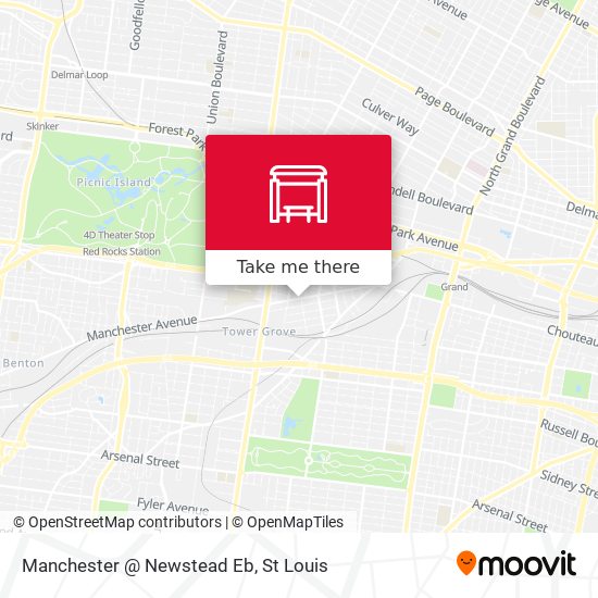 Manchester @ Newstead Eb map