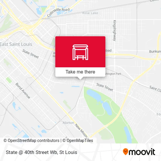 State @ 40th Street Wb map