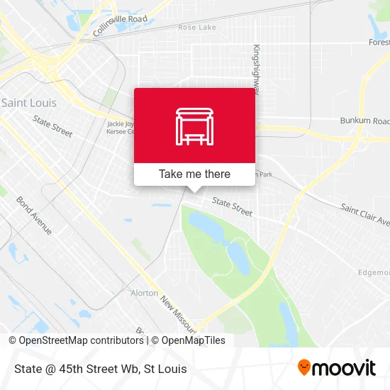 State @ 45th Street Wb map