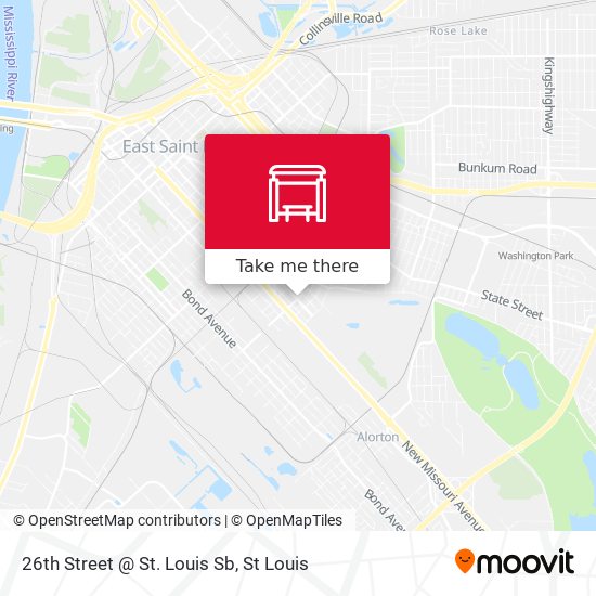 Mapa de 26th Street @ St. Louis Sb