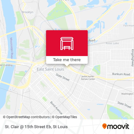 Mapa de St. Clair @ 15th Street Eb