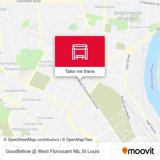 Mapa de Goodfellow @ West Florissant Nb