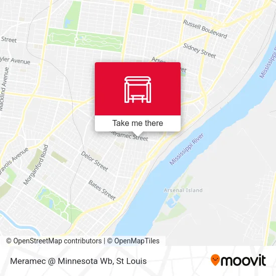 Mapa de Meramec @ Minnesota Wb