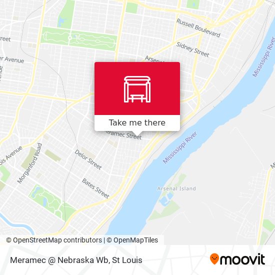 Meramec @ Nebraska Wb map