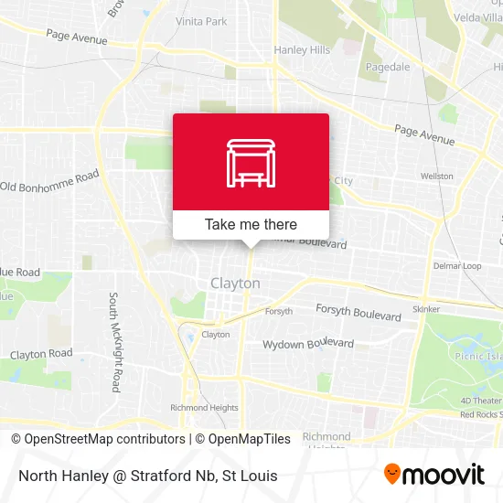 North Hanley @ Stratford Nb map