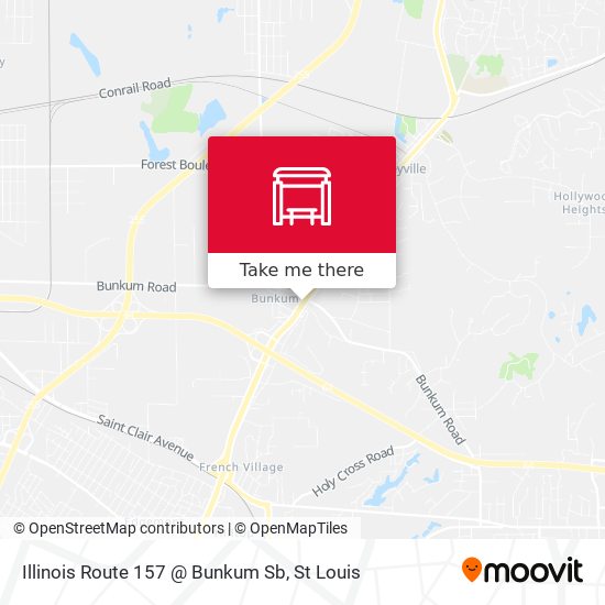 Mapa de Illinois Route 157 @ Bunkum Sb
