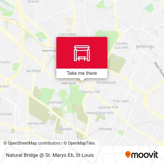 Mapa de Natural Bridge @ St. Marys Eb