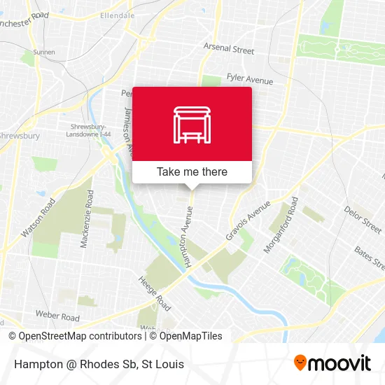 Hampton @ Rhodes Sb map