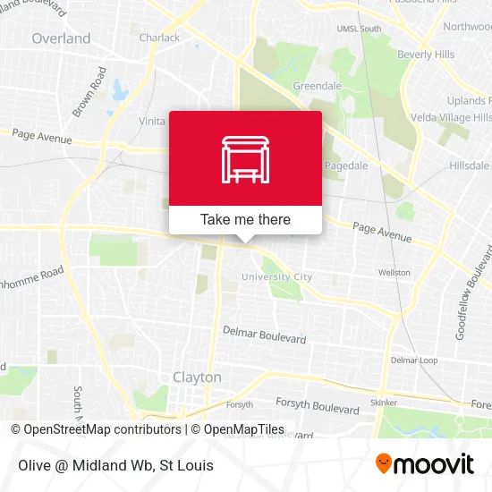 Olive @ Midland Wb map