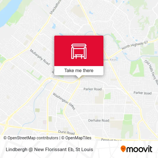 Mapa de Lindbergh @ New Florissant Eb