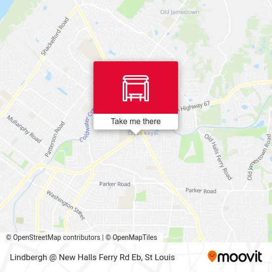 Lindbergh @ New Halls Ferry Rd Eb map