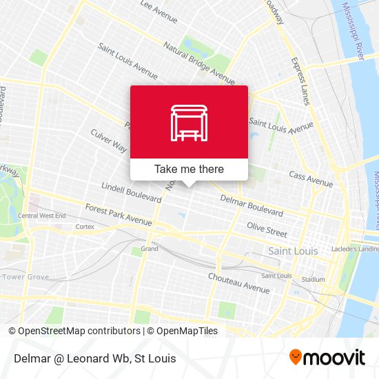 Delmar @ Leonard Wb map