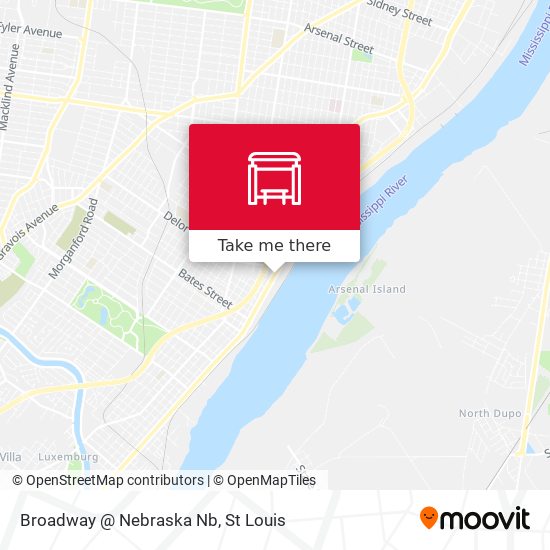 Broadway @ Nebraska Nb map