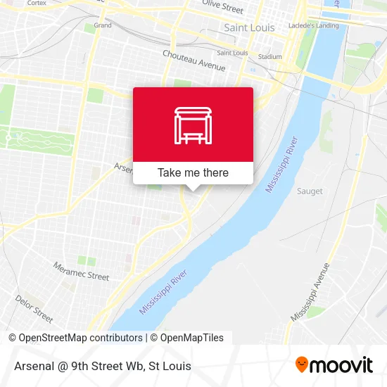 Arsenal @ 9th Street Wb map