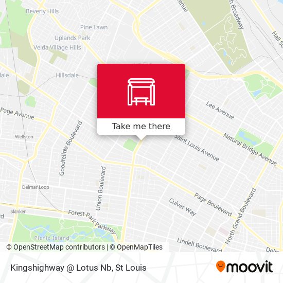 Kingshighway @ Lotus Nb map