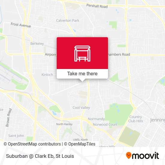 Suburban @ Clark Eb map