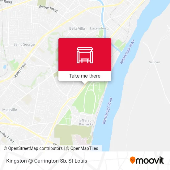 Kingston @ Carrington Sb map