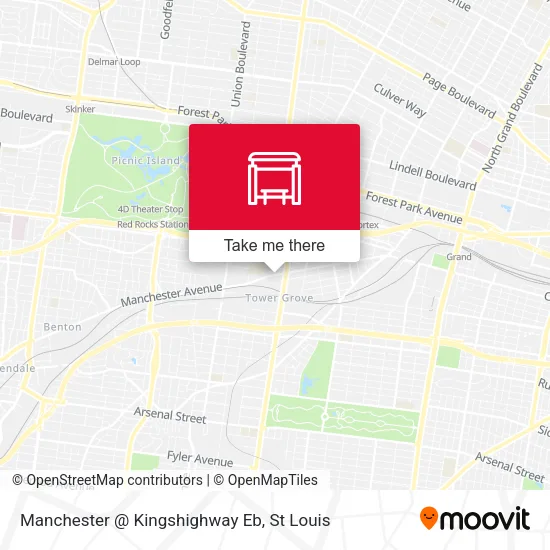 Mapa de Manchester @ Kingshighway Eb