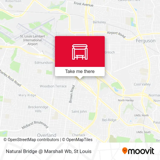 Mapa de Natural Bridge @ Marshall Wb