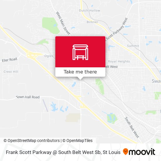 Frank Scott Parkway @ South Belt West Sb map