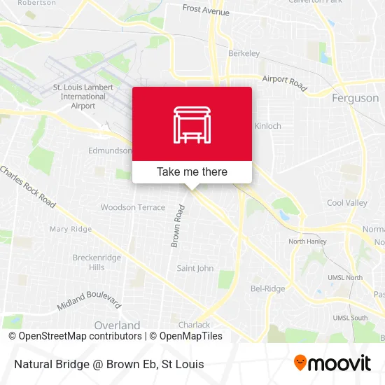 Mapa de Natural Bridge @ Brown Eb