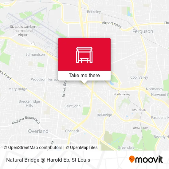 Natural Bridge @ Harold Eb map