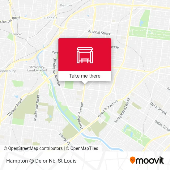 Hampton @ Delor Nb map