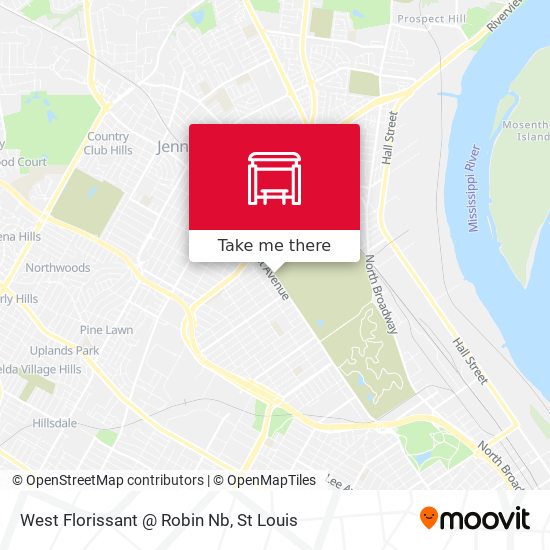 West Florissant @ Robin Nb map