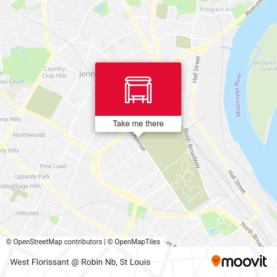 Mapa de West Florissant @ Robin Nb