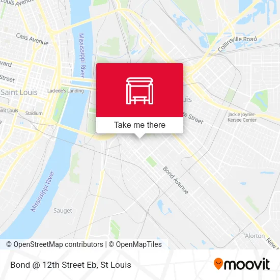 Bond @ 12th Street Eb map